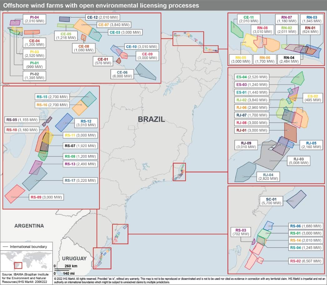 Offshore wind farm licensing in Brazil