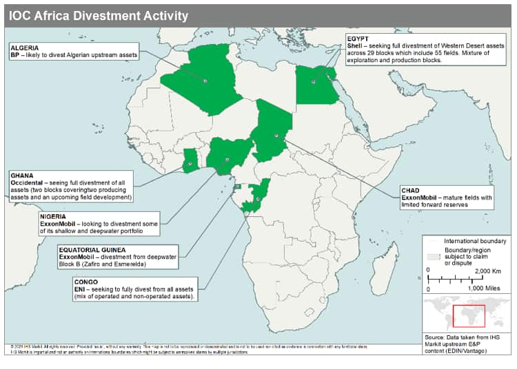 IOC Africa divestment activity