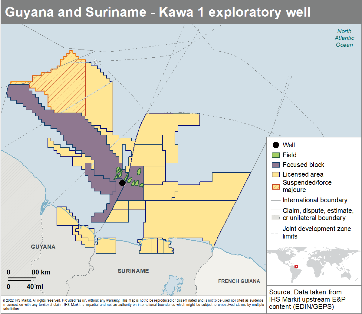 Guyana and Suriname Exploratory Well