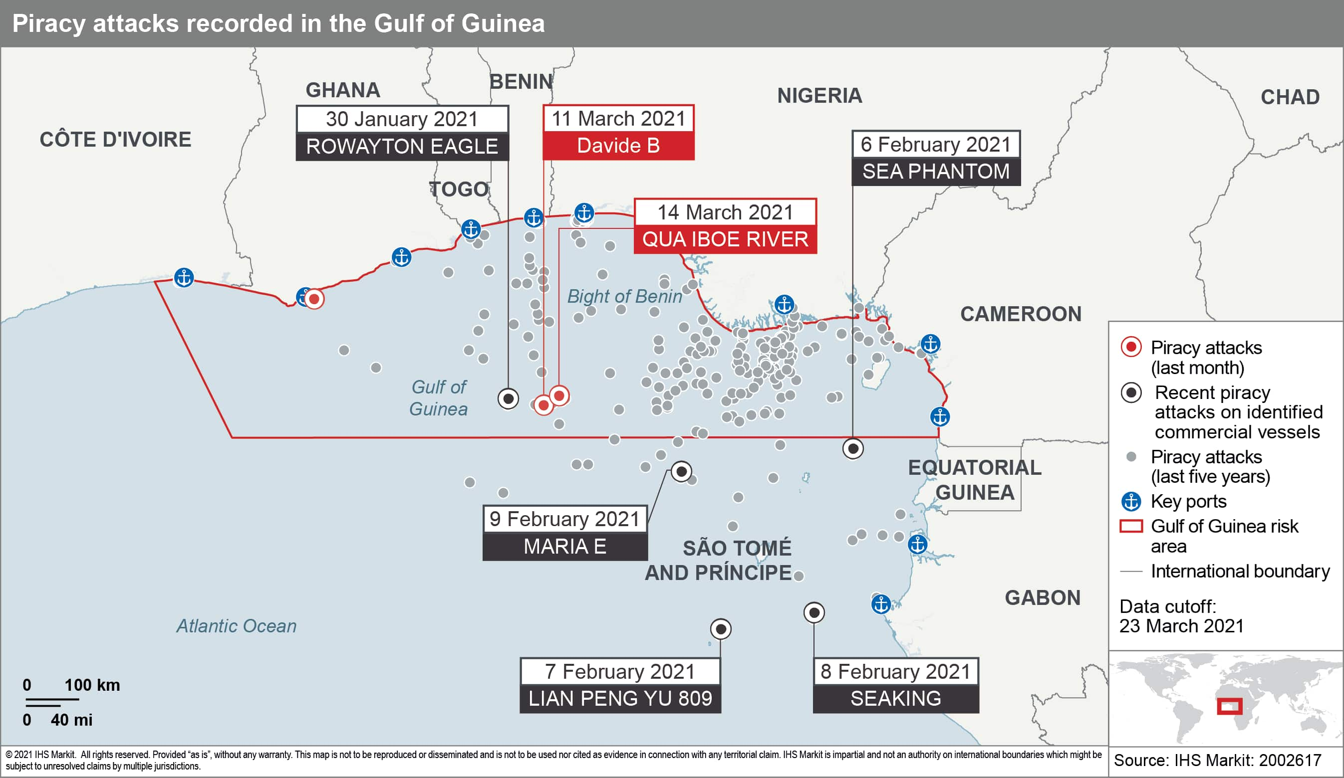 Piracy attacks Gulf of Guinea 