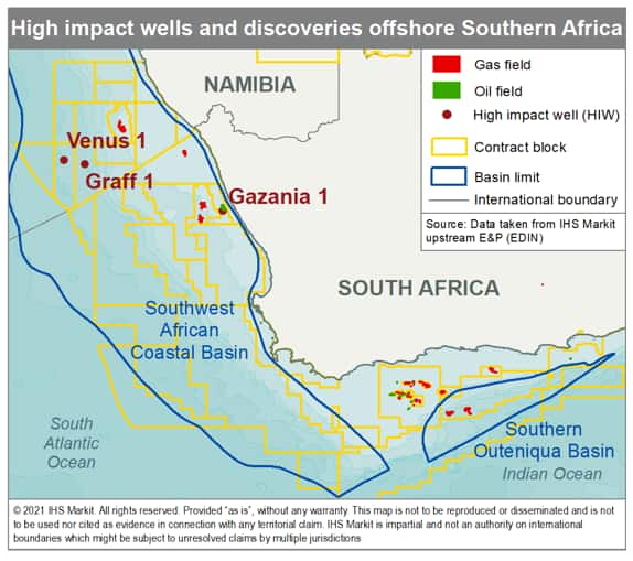 high impact wells offshore Southern Africa