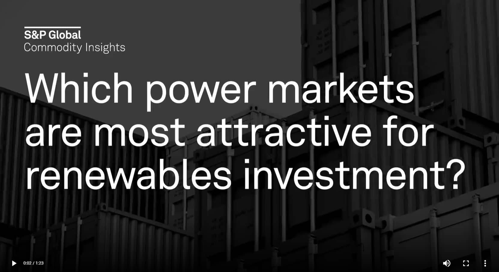 Which power markets are most attractive for renewables investment?