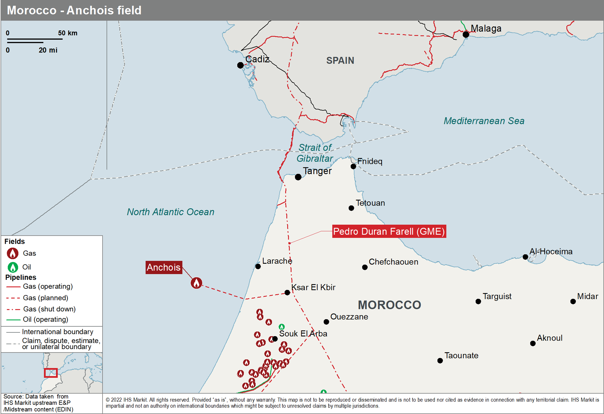 Morocco - Anchois field