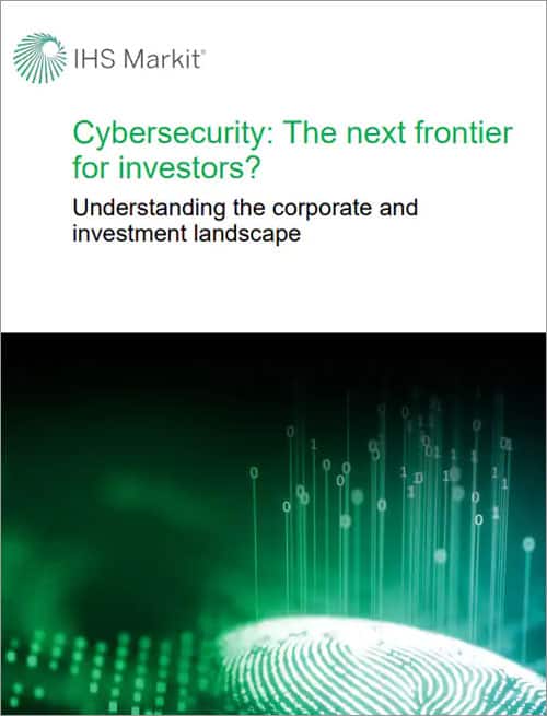 Cybersecurity the next frontier for investors whitepaper