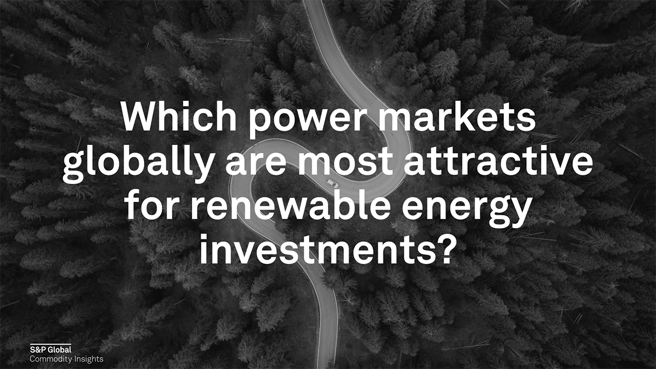 Which power markets globally are most attractive for renewable energy investments?